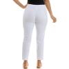 imageZac ampamp Rachel Womens Pull on Ankle Length Pant wFour Button Front Detail and Belt LoopsOptic White