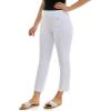 imageZac ampamp Rachel Womens Pull on Ankle Length Pant wFour Button Front Detail and Belt LoopsOptic White