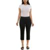 imageZac ampamp Rachel Womens Pull on Capri Pant with Ankle Loop DetailBlack