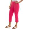 imageZac ampamp Rachel Womens Pull on Capri Pant with Ankle Loop DetailBright Rose