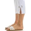 imageZac ampamp Rachel Womens Pull on Capri Pant with Ankle Loop DetailOptic White