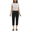 imageZac ampamp Rachel Womens Pull on Capri Pant with Lace Fringe Ankle DetailBlack