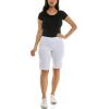 imageZac ampamp Rachel Womens Pull on Millenium Skimmer Short with Side Stiching DetailOptic White