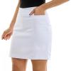 imageZac ampamp Rachel Womens Pull on Millenium Skort with Functional Tearaway Coin PocketOptic White