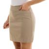 imageZac ampamp Rachel Womens Pull on Millenium Skort with Functional Tearaway Coin PocketPepper Stone