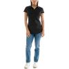 imageZac ampamp Rachel Womens Short Sleeve Poplin Shirt with Knit Insert for Comfortable FitBlack
