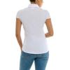 imageZac ampamp Rachel Womens Short Sleeve Poplin Shirt with Knit Insert for Comfortable FitWhite