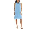 imageZac ampamp Rachel Womens Sleeveless Collared Slub Dress with Adjustable Chest ZipperAiry Blue