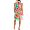 imageZac ampamp Rachel Womens Sleeveless Collared Slub Dress with Adjustable Chest ZipperPoppy RedCeramic