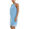 imageZac ampamp Rachel Womens Sleeveless Halter Slub DressAiry Blue