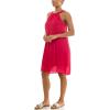 imageZac ampamp Rachel Womens Sleeveless Halter Slub DressBright Rose