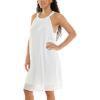 imageZac ampamp Rachel Womens Sleeveless Halter Slub DressBright White