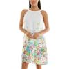 imageZac ampamp Rachel Womens Sleeveless Halter Slub DressBright WhiteBeetroot