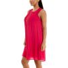 imageZac ampamp Rachel Womens Sleeveless Slub Dress with Front Pintucking DetailBright Rose