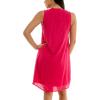 imageZac ampamp Rachel Womens Sleeveless Slub Dress with Front Pintucking DetailBright Rose