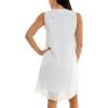 imageZac ampamp Rachel Womens Sleeveless Slub Dress with Front Pintucking DetailBright White
