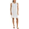 imageZac ampamp Rachel Womens Sleeveless Slub Dress with Front Pintucking DetailBright White