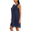 imageZac ampamp Rachel Womens Sleeveless Slub Dress with Front Pintucking DetailNavy Blazer