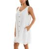 imageZac ampamp Rachel Womens Sleeveless Tank Slub DressBright White