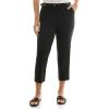imageZac ampamp Rachel Womens Fly Front Capri with Waist Fashion Tab Detail and Functional PocketsBlack