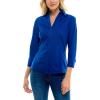 imageZac ampamp Rachel Womens Poplin Shirt with Rib Knit and  SleeveSurf the Web
