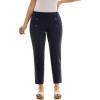 imageZac ampamp Rachel Womens Pull on Ankle Length Pant wFour Button Front Detail and Belt LoopsNavy Blazer