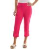 imageZac ampamp Rachel Womens Pull on Capri Pant with Ankle Loop DetailBright Rose