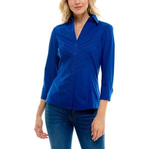 imageZac ampamp Rachel Womens Poplin Shirt with Rib Knit and  SleeveSurf the Web
