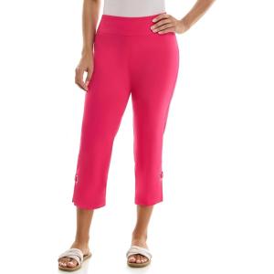 imageZac ampamp Rachel Womens Pull on Capri Pant with Ankle Loop DetailBright Rose