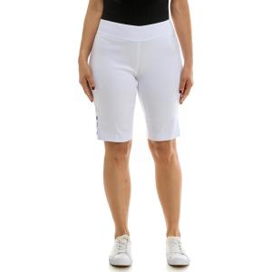 imageZac ampamp Rachel Womens Pull on Millenium Skimmer Short with Side Stiching DetailOptic White