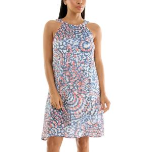imageZac ampamp Rachel Womens Sleeveless Halter Slub DressCoconutNavy Blazer