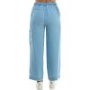 imageZac ampamp Rachel Womens Tencel Ankle Length Pant with Tieable Belt Single Cargo Pocket DetailLight Wash