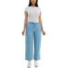 imageZac ampamp Rachel Womens Tencel Ankle Length Pant with Tieable Belt Single Cargo Pocket DetailLight Wash