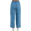 imageZac ampamp Rachel Womens Tencel Ankle Length Pant with Tieable Belt Single Cargo Pocket DetailMedium Wash