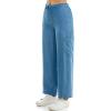 imageZac ampamp Rachel Womens Tencel Ankle Length Pant with Tieable Belt Single Cargo Pocket DetailMedium Wash