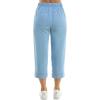 imageZac ampamp Rachel Womens Tencel Capri Length Button Front Pant with Stitched Utility Pocket and AnkleLight Wash