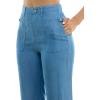 imageZac ampamp Rachel Womens Tencel Capri Length Button Front Pant with Stitched Utility Pocket and AnkleMedium Wash