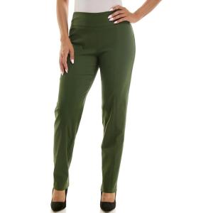 imageZac ampamp Rachel Womens Millennium Fabric PullOn Slim Leg PantKombu Green