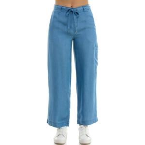 imageZac ampamp Rachel Womens Tencel Ankle Length Pant with Tieable Belt Single Cargo Pocket DetailMedium Wash