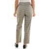 imageZac ampamp Rachel Womens PullOn Ankle Length Pant with Tummy Control Waist BandBlackMustard Plaid