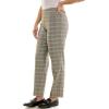 imageZac ampamp Rachel Womens PullOn Ankle Length Pant with Tummy Control Waist BandBlackMustard Plaid