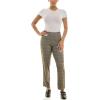 imageZac ampamp Rachel Womens PullOn Ankle Length Pant with Tummy Control Waist BandBrownTerra Cotta Plaid