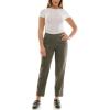 imageZac ampamp Rachel Womens Pullon Ankle Length Pants with Millennium FabricHeathered Dark Brown