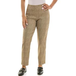 imageZac ampamp Rachel Womens Pullon Ankle Length Pants with Millennium FabricBrown Herringbone