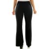 imageZac ampamp Rachel Womens Slim Leg Pants with Flared Opening BottomBlack