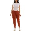 imageZac ampamp Rachel Womens Brushed Dty Cargo Jogger with Functional Pockets and Tie WaistbandArabian Spice