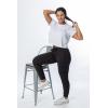 imageZac ampamp Rachel Womens Brushed Dty Cargo Jogger with Functional Pockets and Tie WaistbandDusty Seafoam