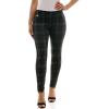 imageZac ampamp Rachel Womens Pull on Compression Ponte Legging Pant with Metal Tab DetailBlackGreyGreen