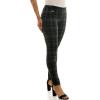 imageZac ampamp Rachel Womens Pull on Compression Ponte Legging Pant with Metal Tab DetailBlackGreyGreen
