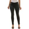 imageZac ampamp Rachel Womens Pull on Compression Ponte Legging Pant with Metal Tab DetailBrownGrey Glenn Plaid